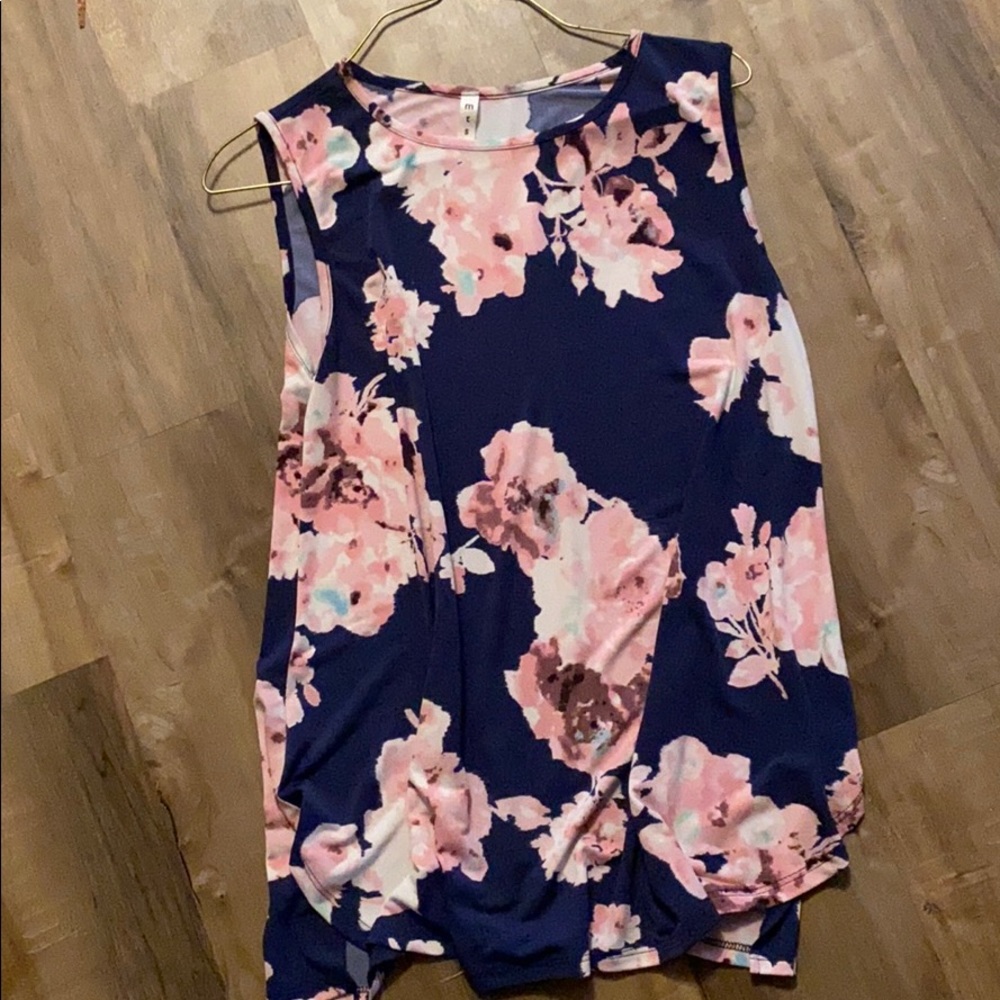 flowery tank top